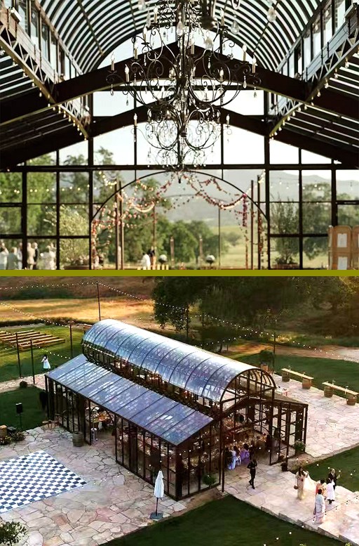 Why This Couple Chose a Steel & Glass Greenhouse for Their Picture-Perfect Wedding